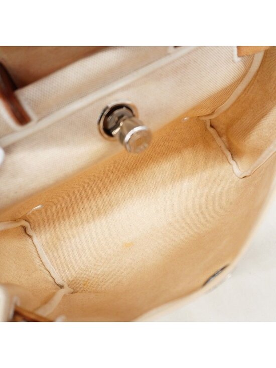 Hermes Backpack Herbag a Dos PM Toile Ash Natural Silver main image 7